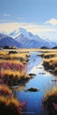 River Valley Nz Landscape: Koko Bay Giclee 17 X 22