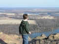 River Valley Overlook Royalty Free Stock Photo