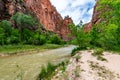 River Valley in Upper Zion National Park, Utah. Royalty Free Stock Photo