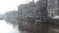 View of canals of amsterdam detail Royalty Free Stock Photo