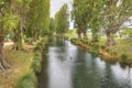 River view in downtown Christchurch, New Zealand Royalty Free Stock Photo