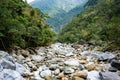 River view along Shakadang trail in taroko gorge national park i Royalty Free Stock Photo