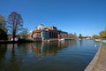 River view to the RSC Theatre Stratford Upon Avon Royalty Free Stock Photo