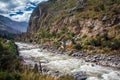 River Vilcanota - The Train Ride to Machu Picchu Royalty Free Stock Photo