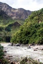 River Vilcanota - The Train Ride to Machu Picchu Royalty Free Stock Photo