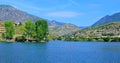 The river, the vineyards, the terraces and the blue sky - Douro river