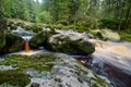 River Vydra in Sumava Royalty Free Stock Photo
