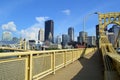 River Walk Park Bridge Pittsburgh Royalty Free Stock Photo