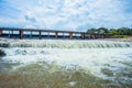 Pembrokeshire, Wales, Dam, Overflowing, Running Water Royalty Free Stock Photo