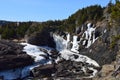 River and waterfall landscape