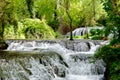 River waterfalls in Monasterio de Piedra, Nuevalos, Spain Royalty Free Stock Photo