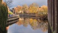 River Wensum in Autumn at Fye Bridge, Norwich, Norfolk, England