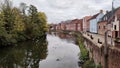 River Wensum at Fye Bridge, Norwich, Norfolk, England Royalty Free Stock Photo