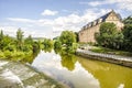 River Werra in Hannoversch Muenden Royalty Free Stock Photo