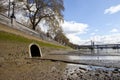 River Westbourne Outlet into the Thames Royalty Free Stock Photo