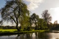 The River Wey,Guildford, Surrey. Royalty Free Stock Photo