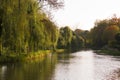 The River Wey,Guildford, Surrey,England Royalty Free Stock Photo
