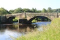 River Wharfe and Bolton Bridge Royalty Free Stock Photo
