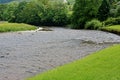 River Wharfe and Meadows near Burnsall, Wharfedale, Yorkshire Dales, England, UK