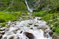 View of Alakananda River from Badrinath Temple, Uttarkhand, India Royalty Free Stock Photo