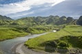 River winding through hilly Wairarapa farmland