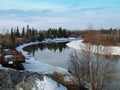 River in winter Royalty Free Stock Photo