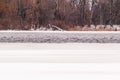 River, winter, snow Royalty Free Stock Photo