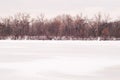 River, winter, snow Royalty Free Stock Photo