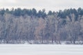 River, winter, snow Royalty Free Stock Photo