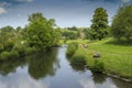 The River Wye at Bakewell, Derbyshire, England Royalty Free Stock Photo
