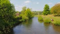 The river Wye in Bakewell in Derbyshire, England