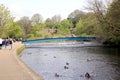 River Wye, Bakewell, Derbyshire. Royalty Free Stock Photo