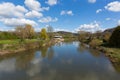 River Wye Monmouth Wales uk in the Wye valley Royalty Free Stock Photo