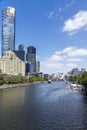 River yarra, Melbourne, Australia Royalty Free Stock Photo