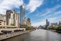 River Yarra and buildings on the Southbank, Melbourne, Australia