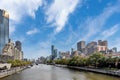 River Yarra and buildings on the Southbank, Melbourne, Australia Royalty Free Stock Photo