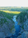 a river in the yellowstone park