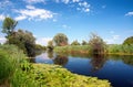 River Zala at Lake Balaton, Hungary Royalty Free Stock Photo