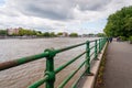 The riverbank at Putney looking towards Fulham Palace