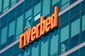 Riverbed sign displayed on company office building in Silicon Valley Royalty Free Stock Photo