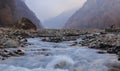 The riverbed Vandam Chay.Village Vandam.Gabala.Azerbaijan