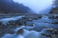 The riverbed Vandam Chay.Village Vandam.Gabala.Azerbaijan