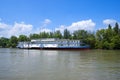 Riverboat on the Dunabious river Royalty Free Stock Photo