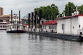 Riverboats at Harriet Island in St. Paul, Minnesota. Royalty Free Stock Photo