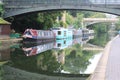 Riverboats on Regent's Canal in London Royalty Free Stock Photo