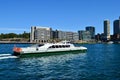 The Rivercat cruiese into Circular Quay Ferry Terminal