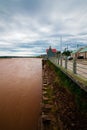 The rivercoast in the Moncton city Royalty Free Stock Photo