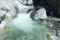 Riverflow. Soft water Royalty Free Stock Photo