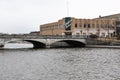 Riverfront Center Building, Bridge, Rock River, Janesville, WI