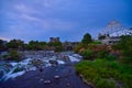 Riverfront Park in Spokane WA pavilion building and River Royalty Free Stock Photo